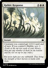 Rabbit Response - Bloomburrow - Magic: The Gathering card