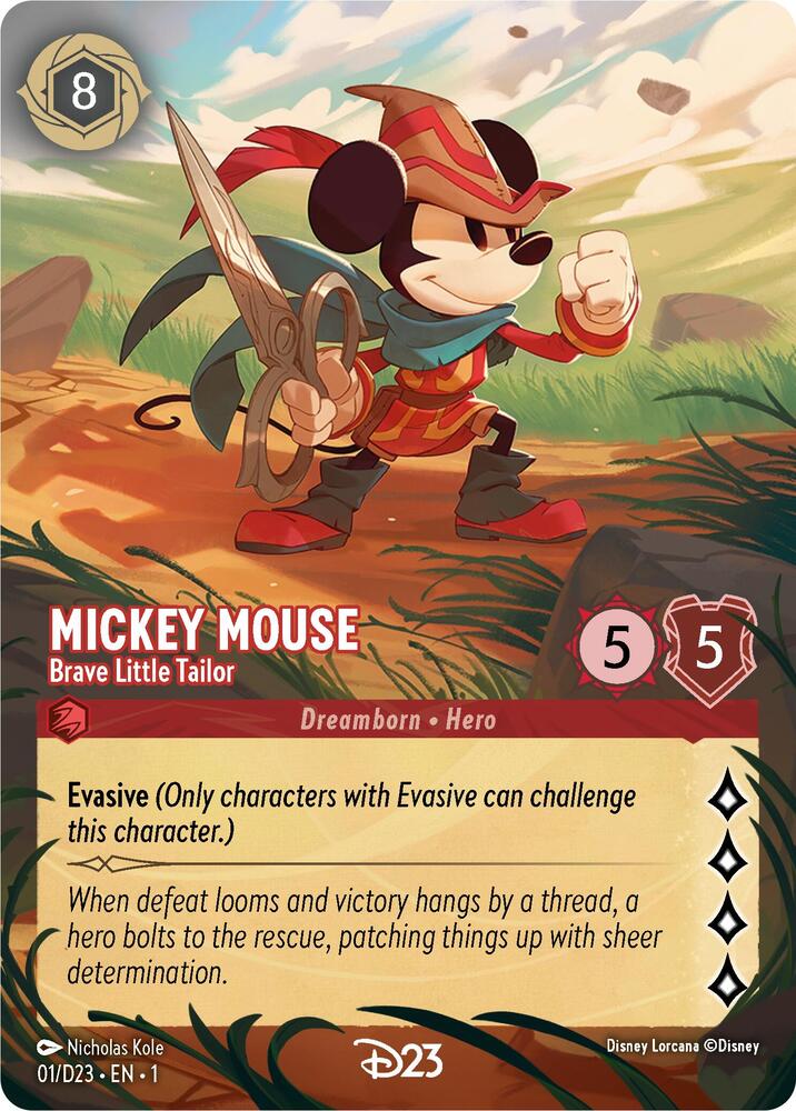 Mickey Mouse - Brave Little Tailor (Extended Art) - D23