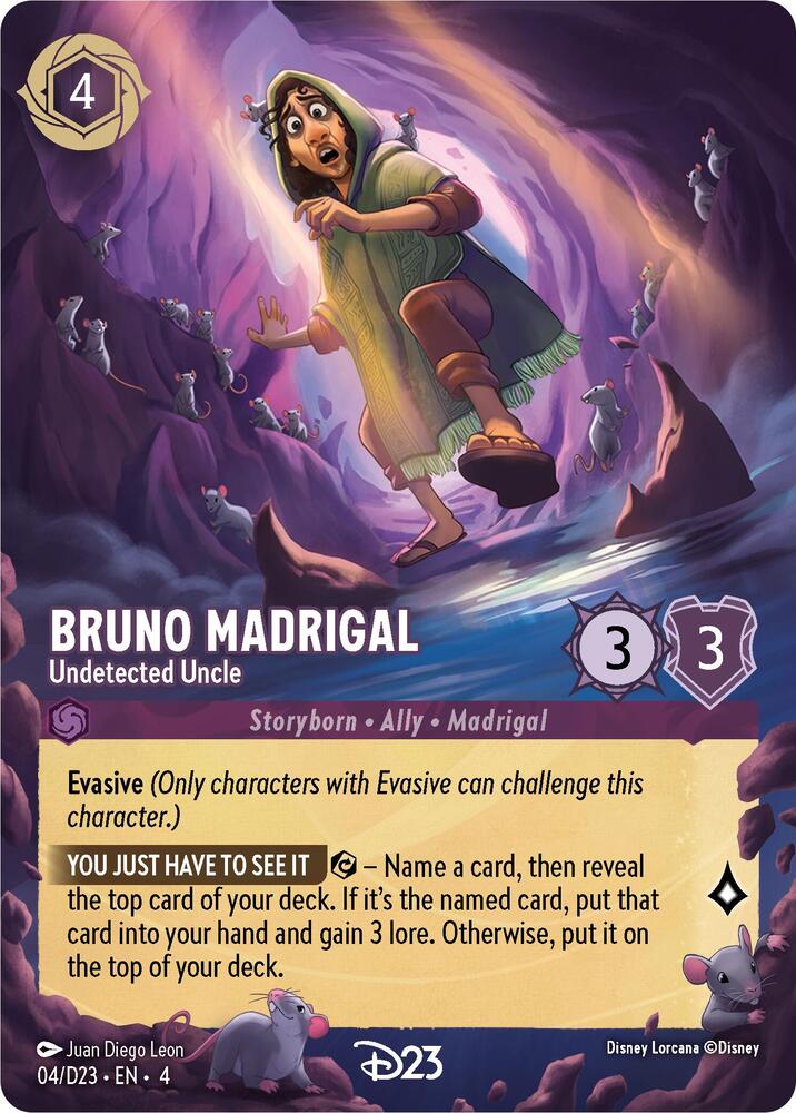 ディズニー ロルカナ D23限定プロモ ブルーノ・マドリガル 英語 Bruno Madrigal - Undetected Uncle - D23 Promos - Disney