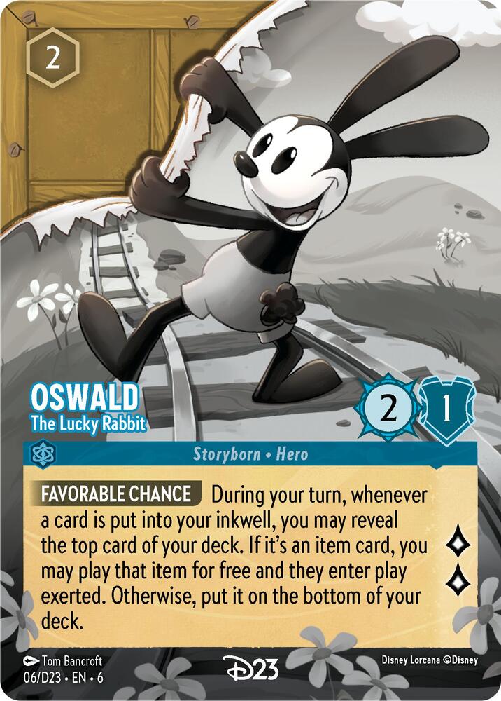 ロルカナ　D23 オズワルド Oswald - The Lucky Rabbit - D23 Promos - Disney Lorcana