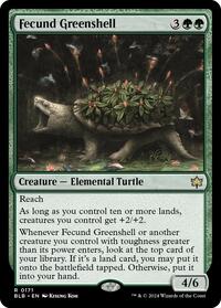 Fecund Greenshell - Bloomburrow - Magic: The Gathering card