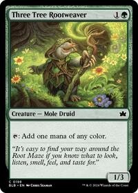 Three Tree Rootweaver - Bloomburrow - Magic: The Gathering card