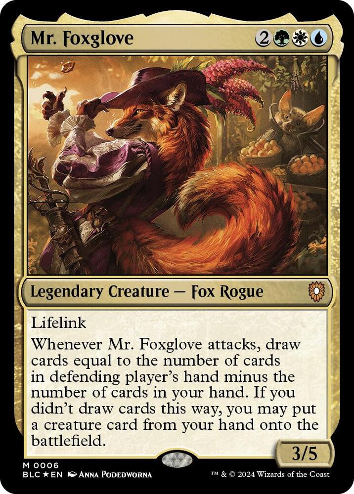 Mr. Foxglove - Commander: Bloomburrow - Magic: The Gathering