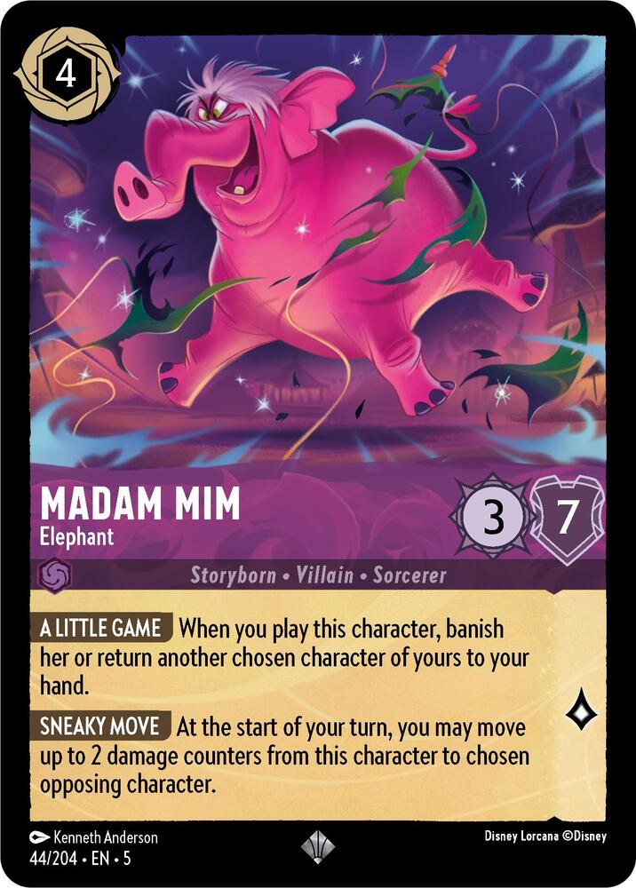Madam Mim - Elephant - Shimmering Skies - Disney Lorcana