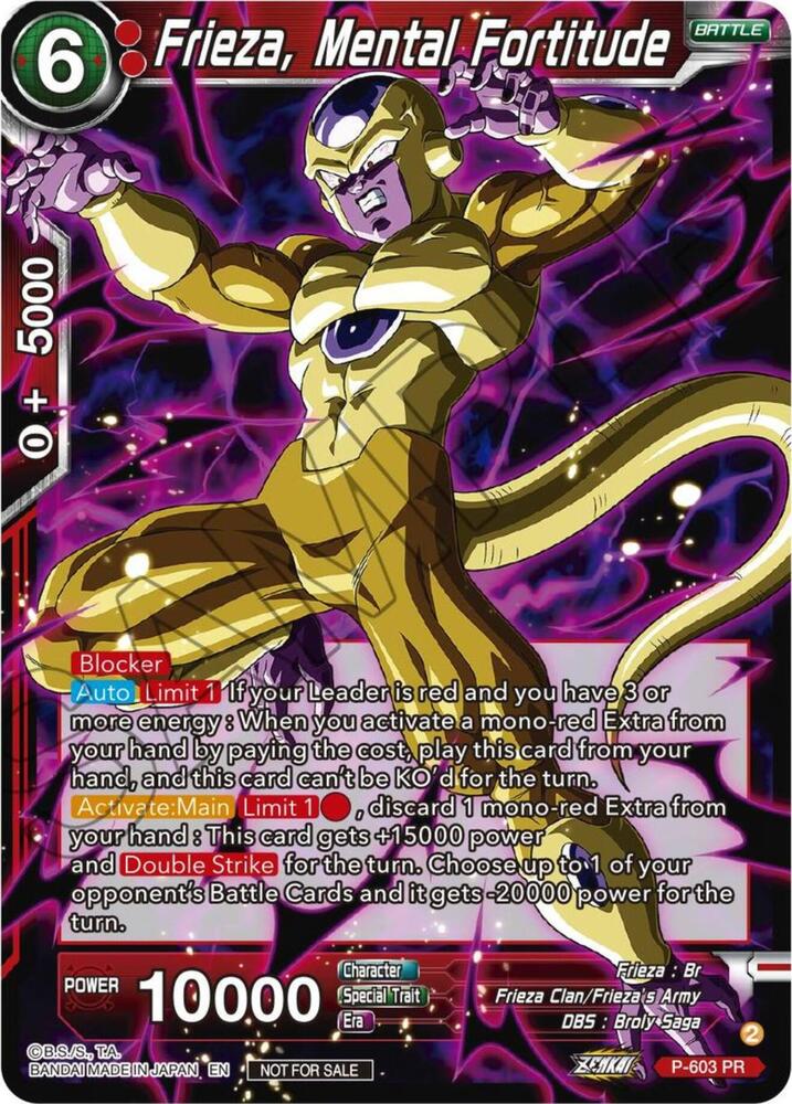 Frieza, Mental Fortitude (Zenkai Series Tournament Pack Vol.8