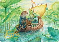 Run Away Together Art Card (Gold-Stamped Signature)