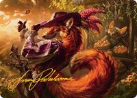 Mr. Foxglove Art Card (Gold-Stamped Signature)