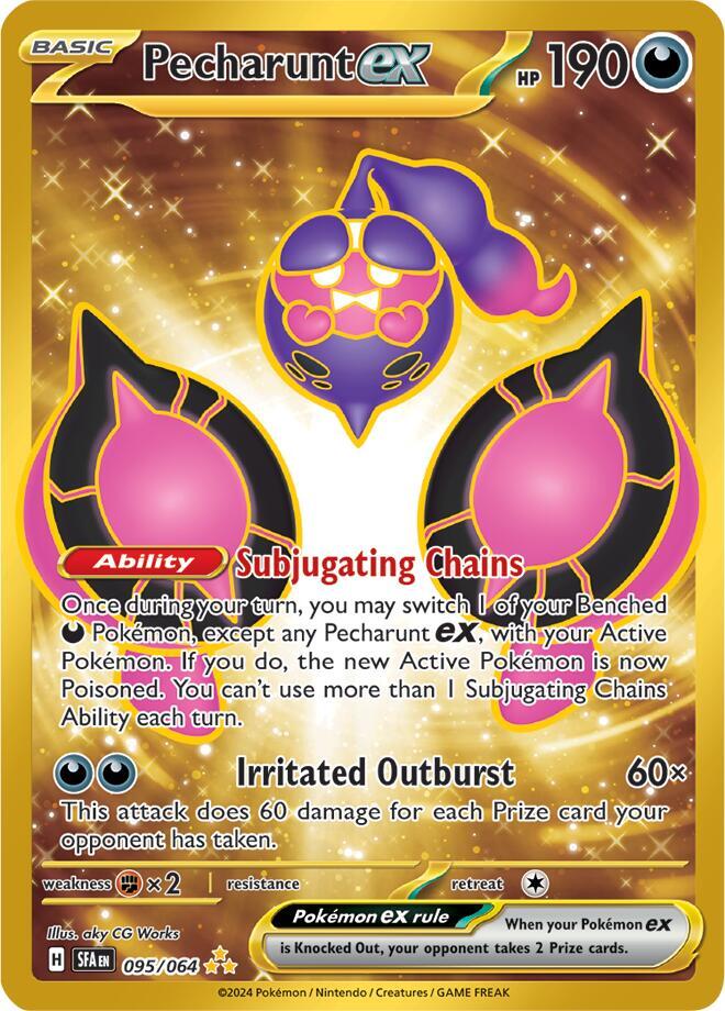 Pokemon TCG – Pecharunt Ex 085/064 Ultra Rare Full Art Card (Shrouded Fable)