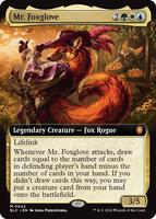 mtg fox deck commander March of the Machine Anubis Games and Hobby Foxglove attacks Mr. Foxglove (extended art)
