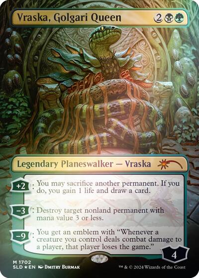 Vraska Golgari Queen 1702 Rainbow Foil