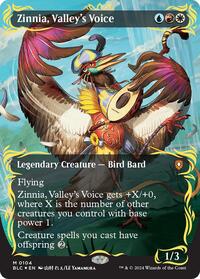 Zinnia, Valley's Voice (Borderless) (Raised Foil)