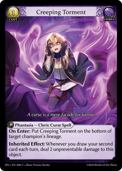 Creeping Torment - Supporter Pack 2 - Grand Archive TCG