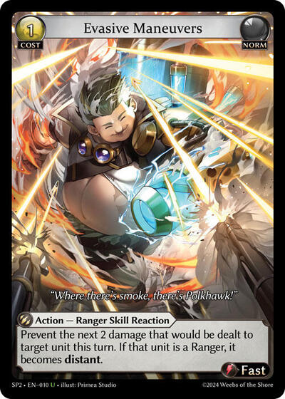Evasive Maneuvers card
