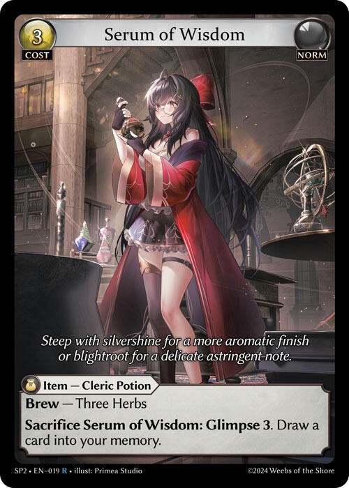 Serum of Wisdom - Supporter Pack 2 - Grand Archive TCG - TCGplayer.com