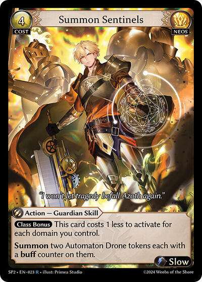Summon Sentinels card