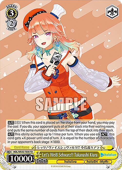 Let's Weiss Schwarz!! Takanashi Kiara