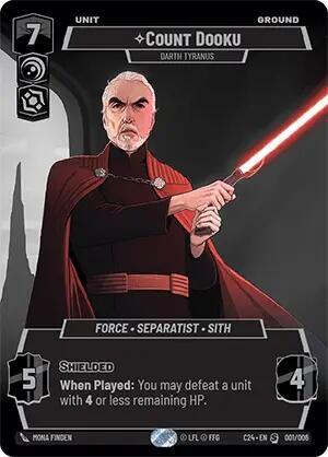 Count Dooku - Darth Tyranus card