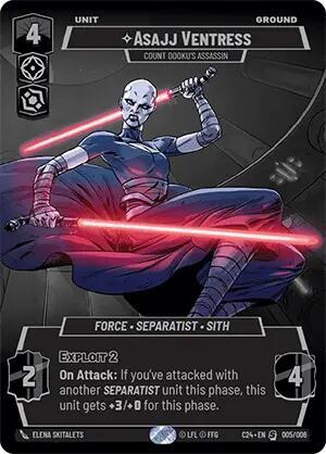 Asajj Ventress - Count Dooku's Assassin card