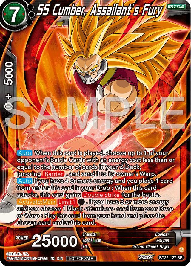 SS Cumber, Assailant's Fury (Deluxe Pack 2024 Vol.2) #BT22-127 — Promotion Cards