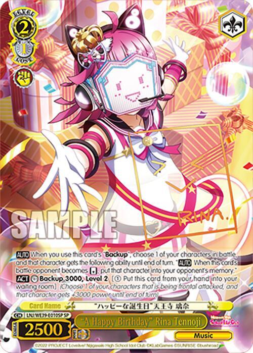 "A Happy Birthday" Rina Tennoji (SP)