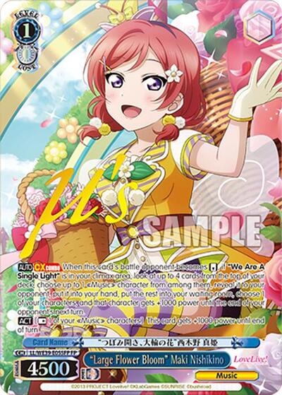 "Large Flower Bloom" Maki Nishikino (FP) Love Live! School Idol Festival Series 10th Anniversary Premium Booster Festival Parallel Weiss Schwarz card — value and price