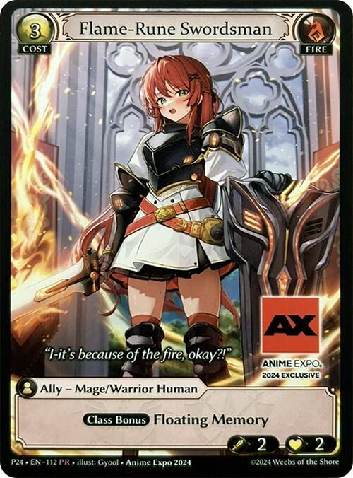 Flame-Rune Swordsman - Promotional Cards - Grand Archive TCG
