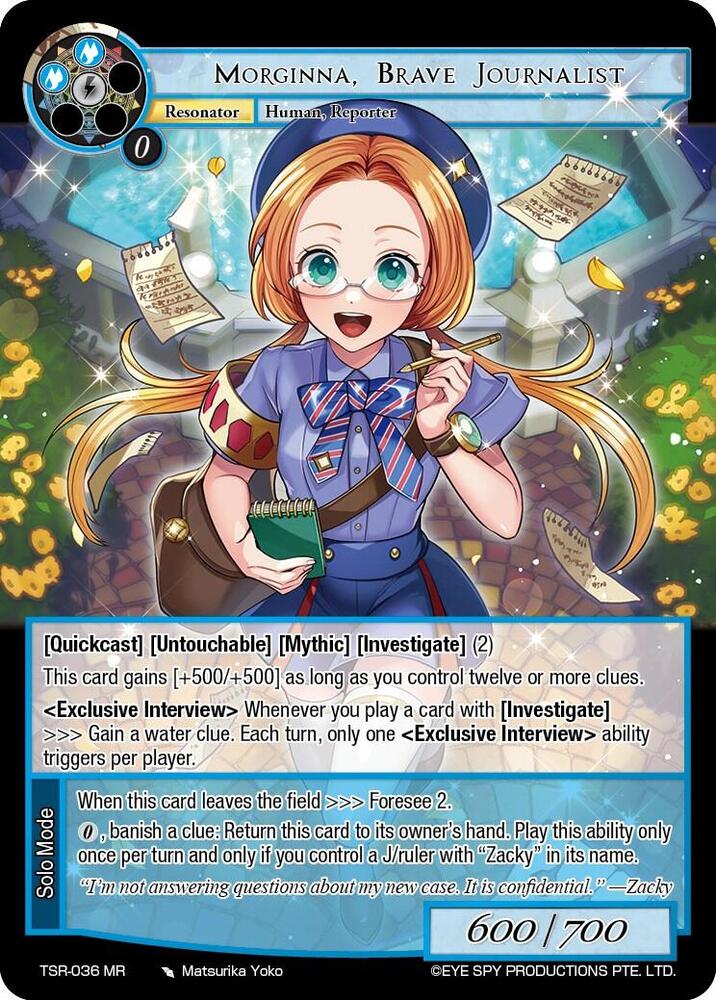 Morginna, Brave Journalist