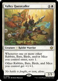 Valley Questcaller - Promo Pack: Bloomburrow - Magic: The Gathering card
