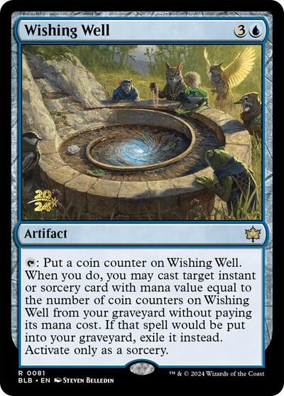 Wishing Well (Prerelease) from PBLB #81s, Magic: The Gathering card