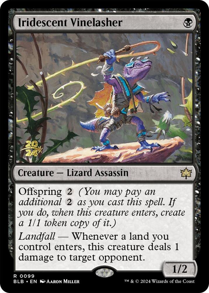 Iridescent Vinelasher #99s — Bloomburrow Promos