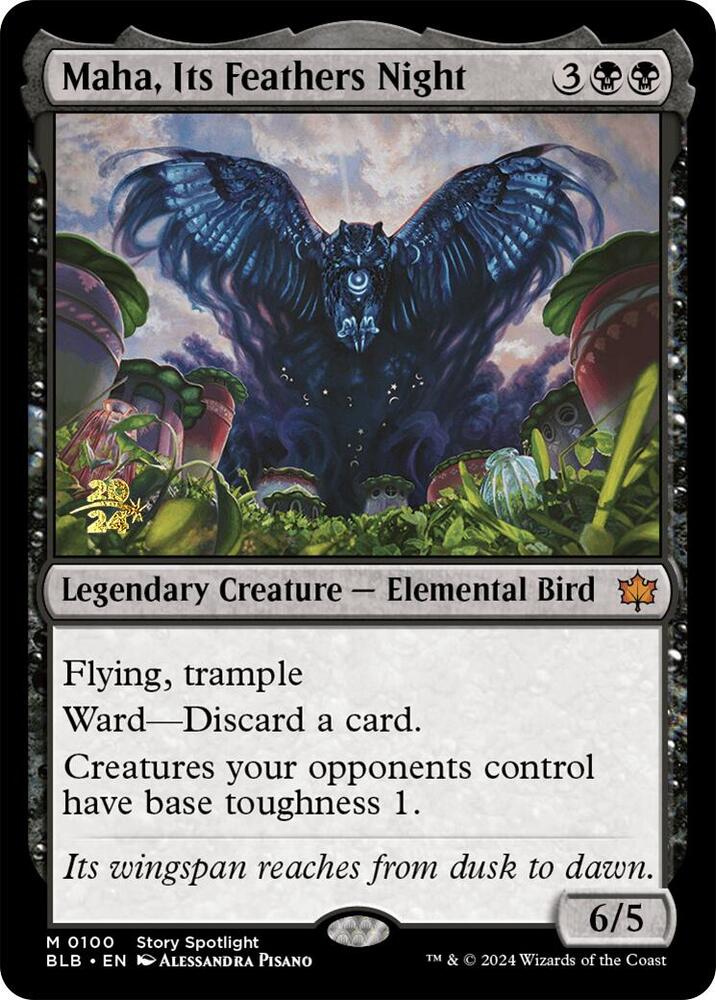 Maha, Its Feathers Night #100s — Bloomburrow Promos