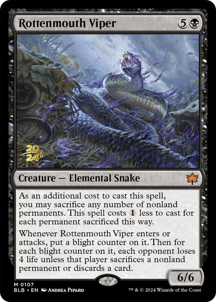 Rottenmouth Viper #107s — Bloomburrow Promos