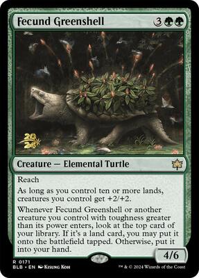 Fecund Greenshell #171 – Prerelease Cards (Rare)