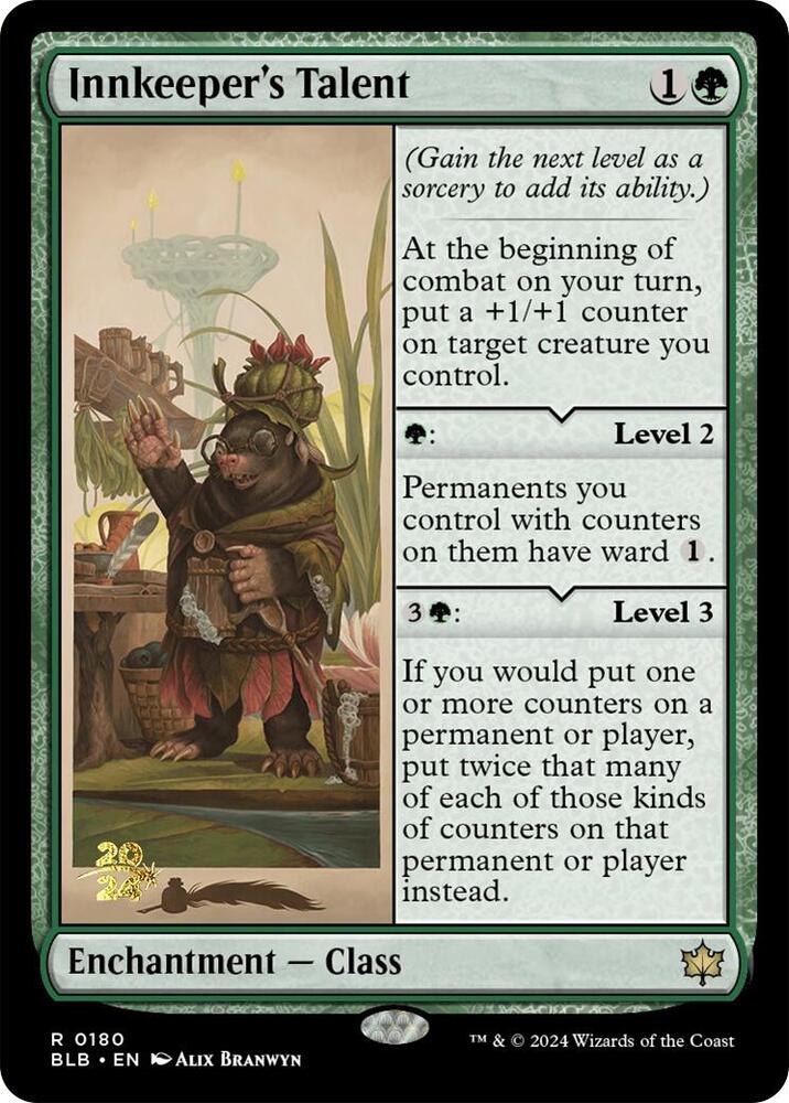 MTG 亭主の才能 Innkeeper's Talent プロモ 2枚 Innkeeper's Talent - Prerelease Cards - Magic: The Gathering