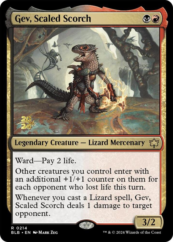 Gev, Scaled Scorch #214s — Bloomburrow Promos