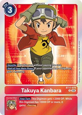 Takuya Kanbara - Secret Crisis - Digimon Card Game