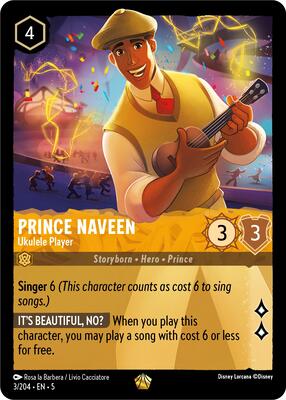 ロルカナ ナヴィーン王子 Prince Naveen - Ukulele Player - Shimmering Skies - Disney