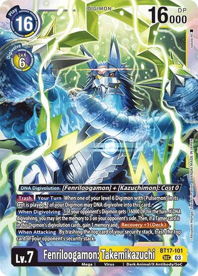 Fenriloogamon: Takemikazuchi Secret Crisis card price