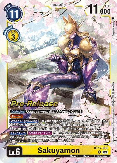 Sakuyamon Secret Crisis Pre-Release Cards card price