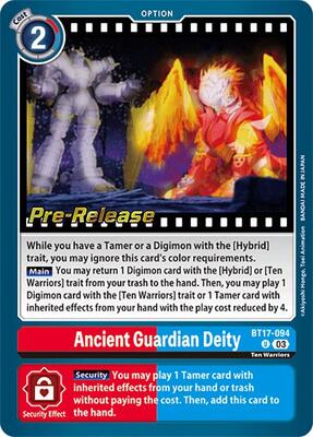 digimon secret crisis card list price Ancient Guardian Deity (Secret Crisis Pre-Release Cards) - $0.50 - Digimon  Card Game Price & Analytics