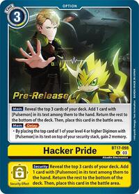 Hacker Pride - Secret Crisis Pre-Release Cards - Digimon card