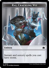 Emblem - Ral, Crackling Wit // Bushy Bodyguard Double-Sided Token
