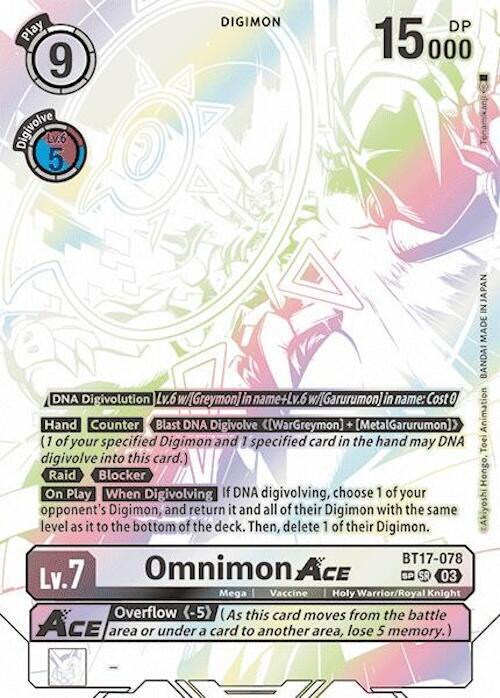 Omnimon ACE (Textured) - Secret Crisis - Digimon Card Game