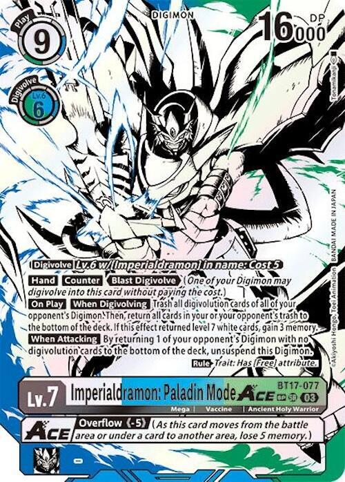 Imperialdramon: Paladin Mode ACE (Textured) - Secret Crisis