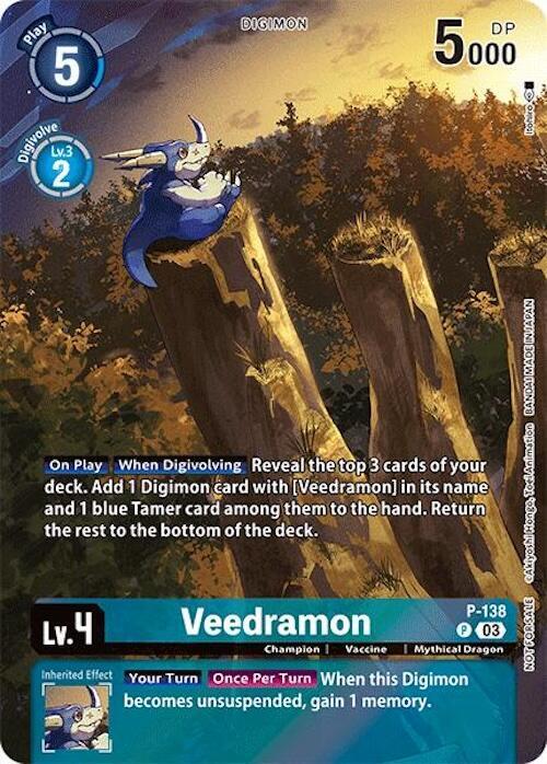 Veedramon Update Pack 2024 digimon card