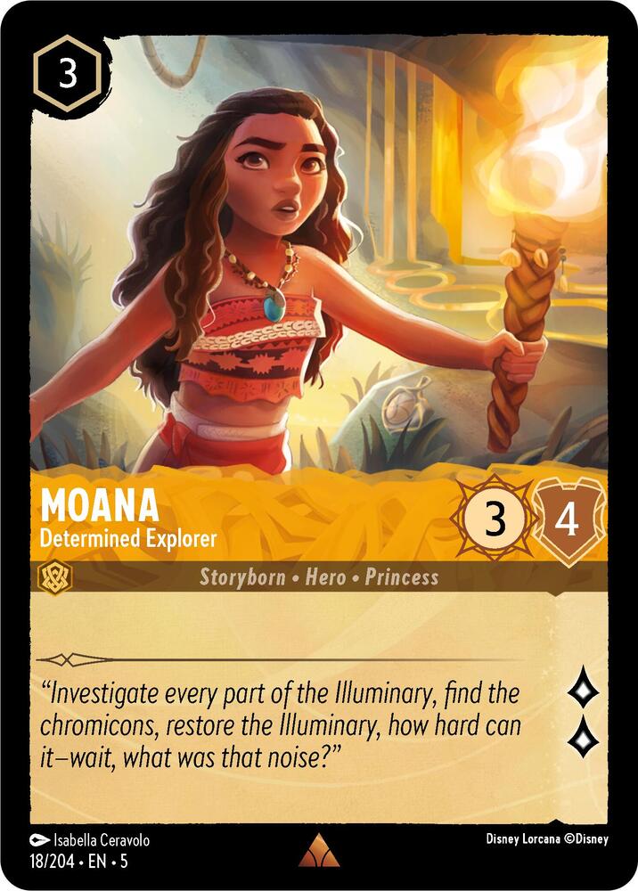 Moana - Determined Explorer - Shimmering Skies - Disney Lorcana