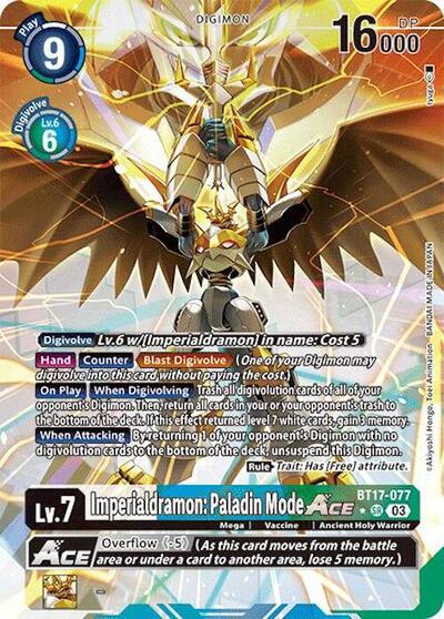 Imperialdramon: Paladin Mode ACE (Alternate Art) Secret Crisis card price