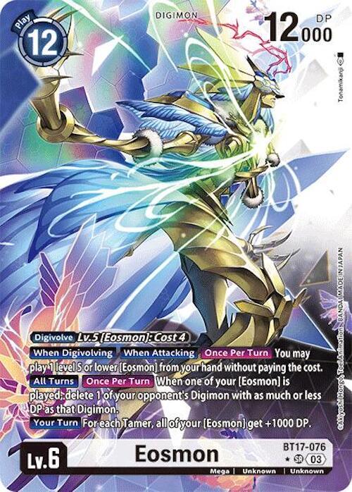 Eosmon BT17 076 Alternate Art digimon card
