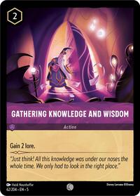 Gathering Knowledge and Wisdom - Shimmering Skies - Lorcana card
