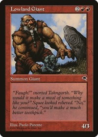 Lowland Giant - Tempest - Magic: The Gathering card